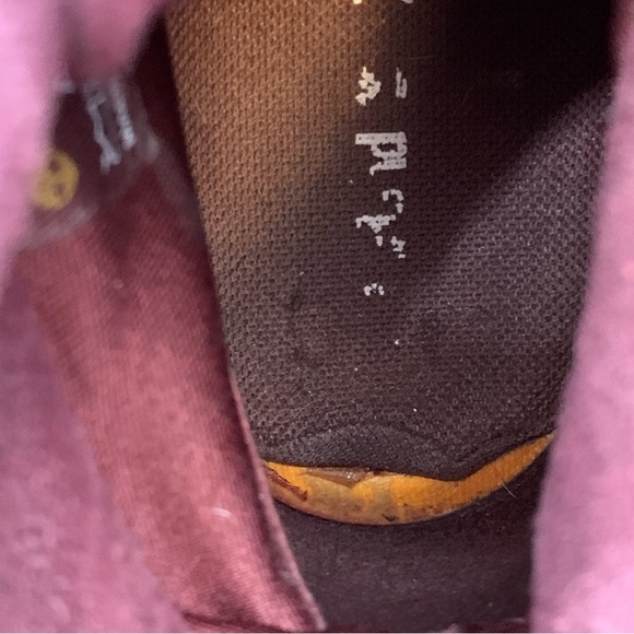 Timberland Combat Boots Size 8 Red Maroon Lace Up Leather Military Burgundy Fall - Picture 7 of 10